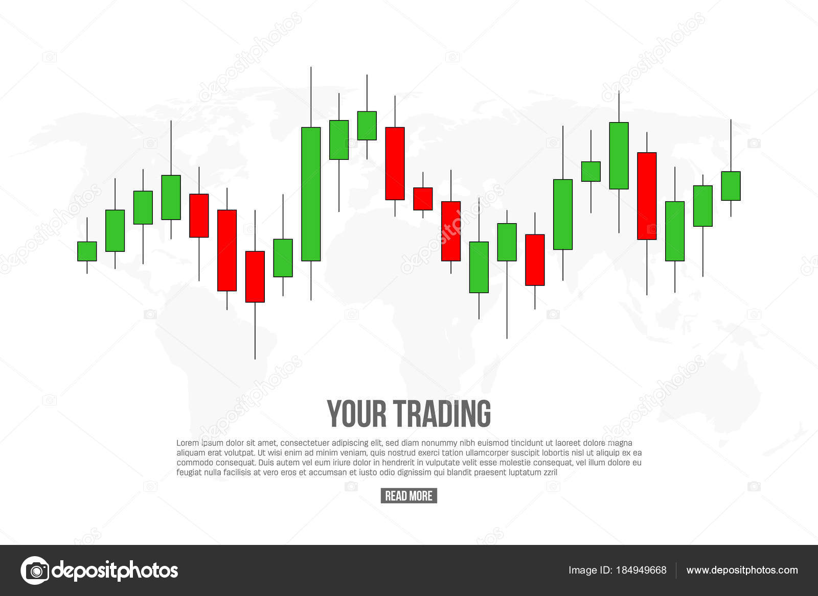 Krea!   tive Vektor Illustration Von Forex Trading Diagramm Signalisiert - 